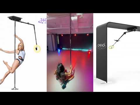 overhead 360 fotobås arbete för poledance