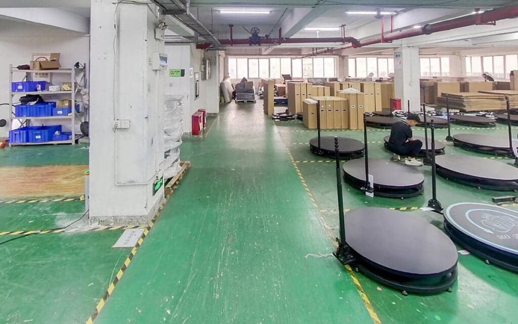 360 photo booth manufacturer factory image