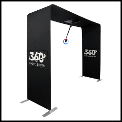 overhead 360 photo booth product image