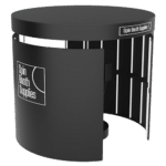 twin semicircle top 360 booth enclosure