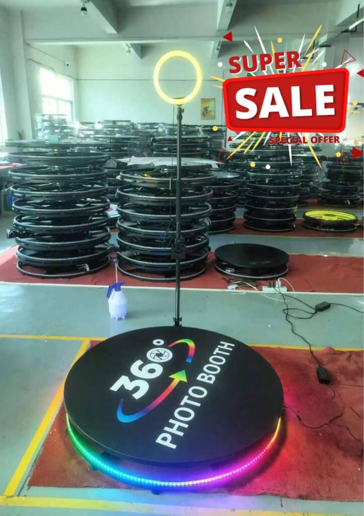 Cabine fotográfica 360 em promoção