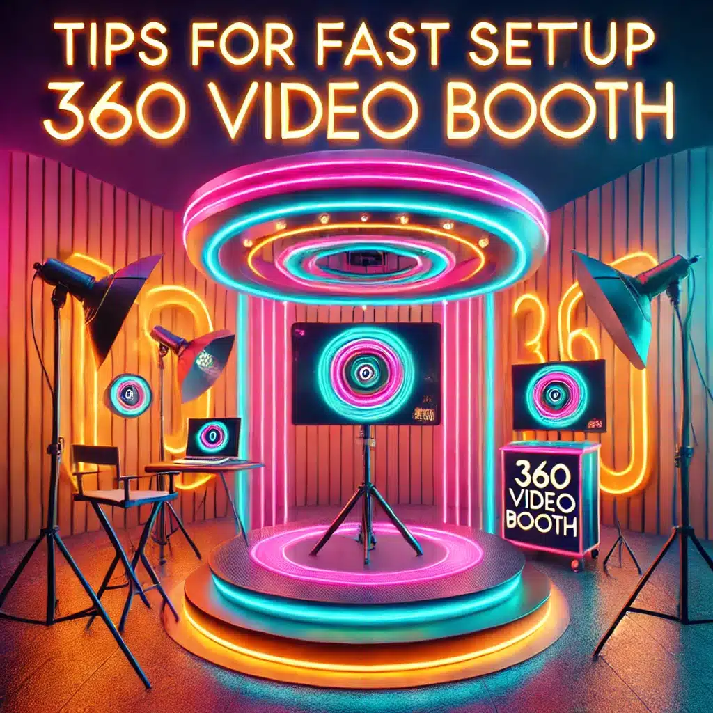 Tips voor een snelle installatie van 360 Video Booth 2024