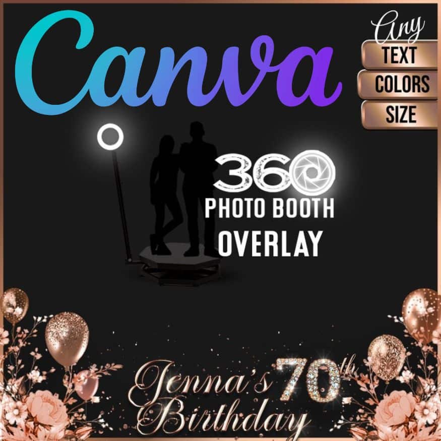 วิธีสร้างโอเวอร์เลย์สำหรับบูธวิดีโอ 360 องศาด้วย Canva